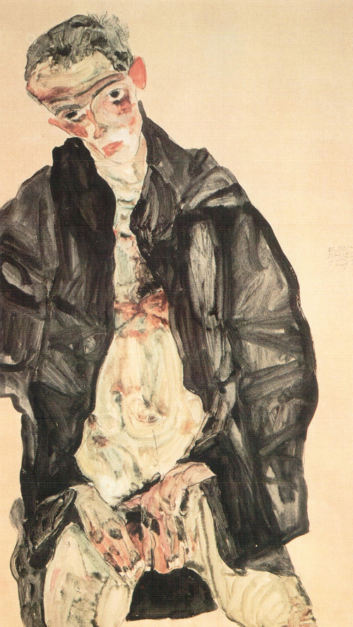 Эгон Шиле. Мастурбация. Автопортрет. 1911. Графическое собрание Альбертина Вена.